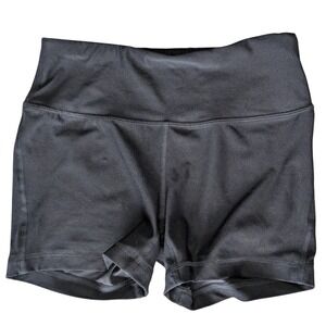 Athletic Works Medium Black Bike Shorts Stretchy Gym Athleisure Summer